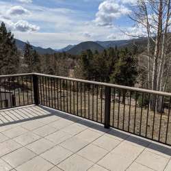 Limestone Album - DekTek Tile's fire proof concrete deck tiles on steel framing in Colorado