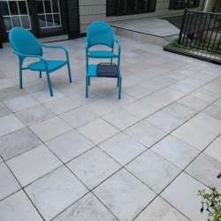 DekTek Tile's luxury concrete deck tiles in limestone