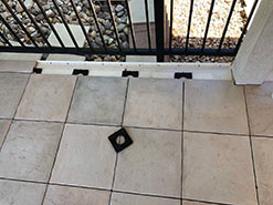 How to Lock in tile on Roof Deck Applications