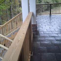 dektek tile luxury cobblestone gray concrete 