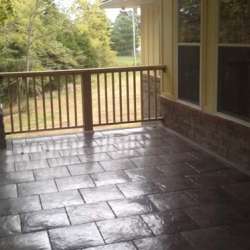 dektek tile luxury cobblestone gray concrete outdoors