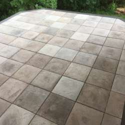 dektek tile oak concrete luxury decking tile