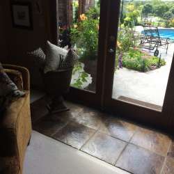 Cocoa Mélange concrete deck tile flooring