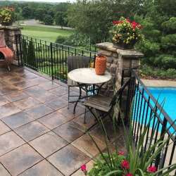 Cocoa Mélange concrete deck tile