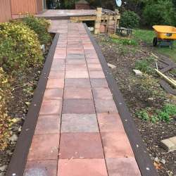 Adobe Tile Deck Project using DekTek Tile Sister Joist Installation for the Concrete Deck Tiles