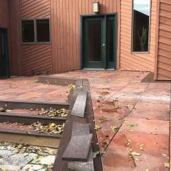 Adobe Tile Deck Project using DekTek Tile Sister Joist Installation for the Concrete Deck Tiles