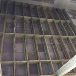 Oak Tile Deck Install using DekTek Tile Sister Joist Installation for the Concrete Deck Tiles