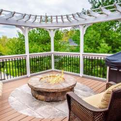 Oak dektek tile oak concrete luxury decking tile