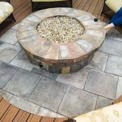 dektek tile oak concrete luxury decking tile