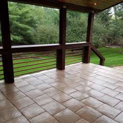 Seashell Album - DekTek Tile's concrete decking covered porch