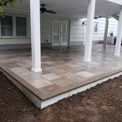 dektek tile oak concrete luxury decking tile