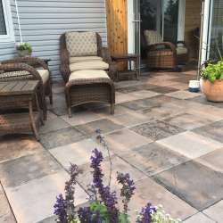 dektek tile oak concrete luxury decking tile