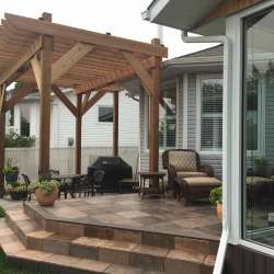 dektek tile oak concrete luxury decking tile