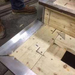 DekTek Tile Stairs with Anodized Aluminum