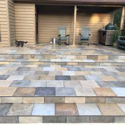 DekTek Tile's Luxury Decking Installed on Stairs with Anodized Aluminum