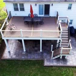 dektek tile oak concrete luxury decking tile