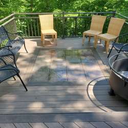 dektek tile oak concrete luxury decking tile