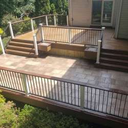 dektek tile oak concrete luxury decking tile