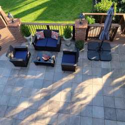 dektek tile oak concrete luxury decking tile