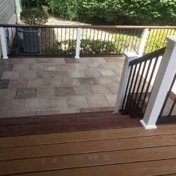 dektek tile oak concrete luxury decking tile