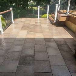 dektek tile oak concrete luxury decking tile