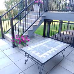 Pearl Gray DekTek Tile Concrete Deck Tiles 