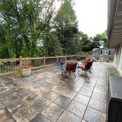 Cocoa Mélange concrete decking outdoor patio