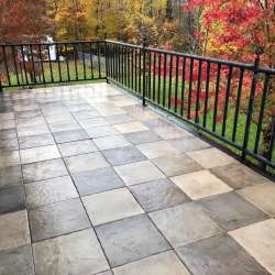 dektek tile pecan medley luxury concrete decking