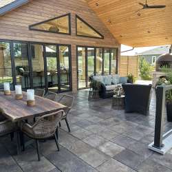 Cocoa Mélange luxury concrete patio deck tiles