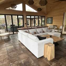 Cocoa Mélange - DekTek Tile's luxury concrete deck tiles - indoor & outdoor flooring
