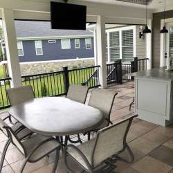 DekTek Tile's luxury concrete deck tiles for outdoor kitchen