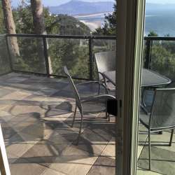 dektek tile luxury cobblestone gray concrete 